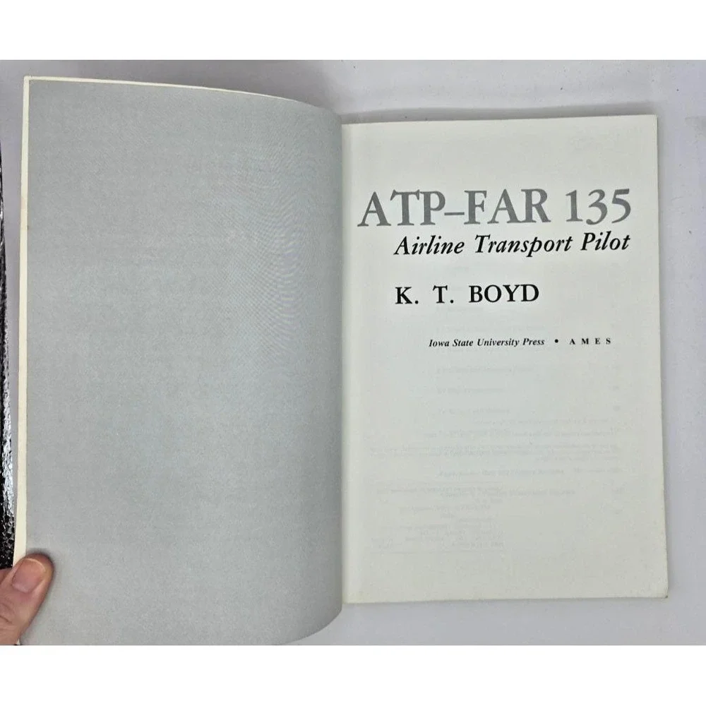 ATP-FAR 135 Airline Transport Pilot Paperback Book by K.T. Boyd 1983 Aeronautics